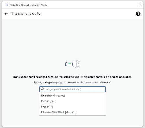 editor language picker