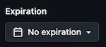 GitHub Token Expiration