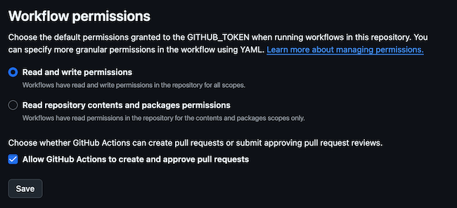Workflow Permissions