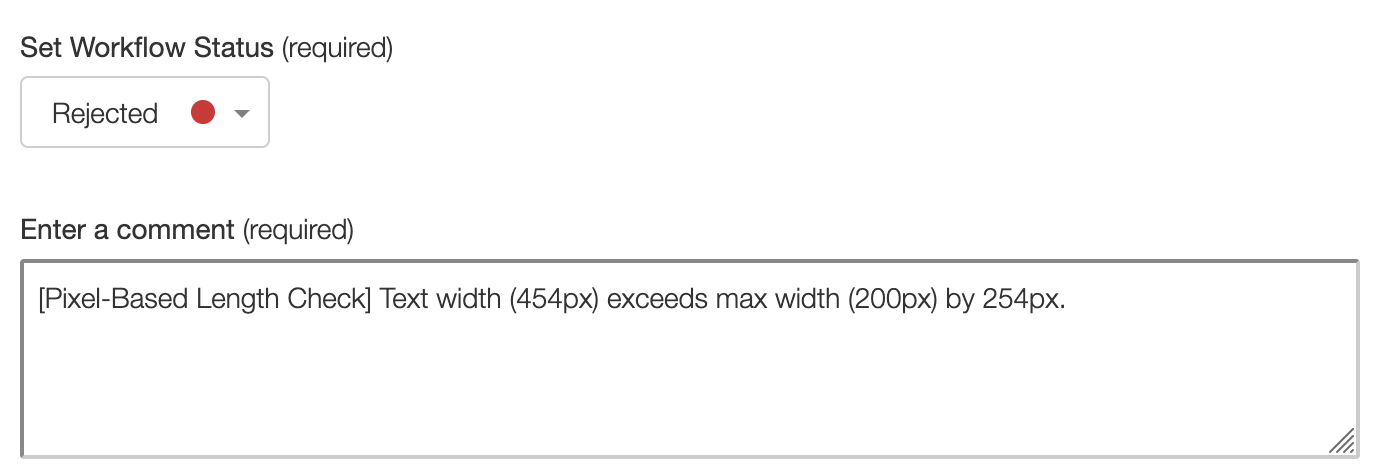 Rejected result